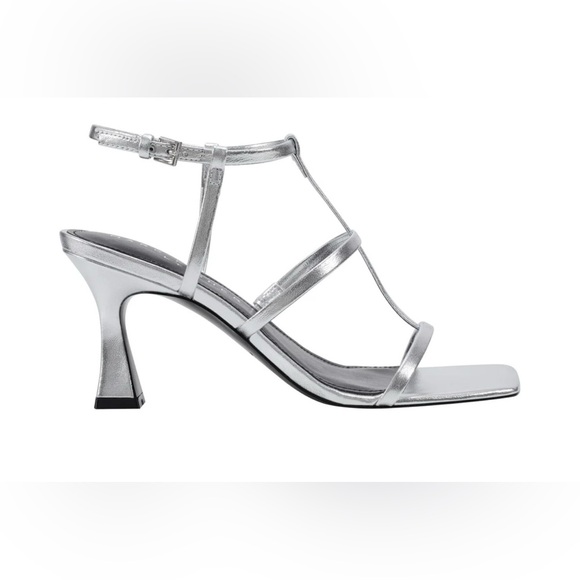 MARC FISHER DENNIE STRAPPY LEATHER DRESS SANDAL - Picture 2 of 8